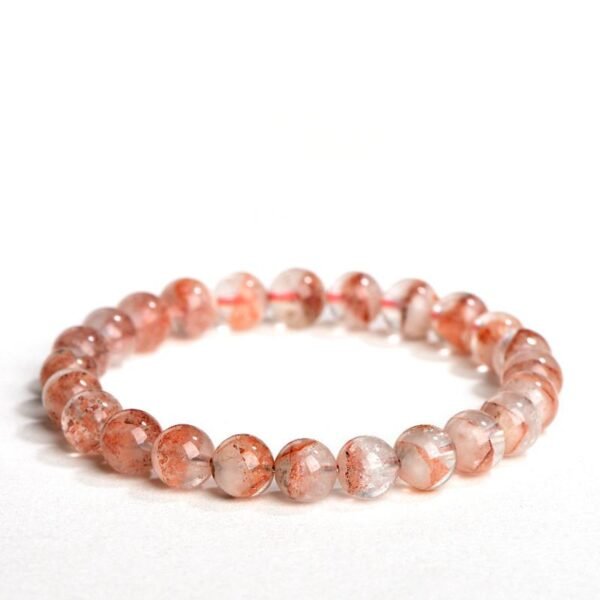 Natural Red Phantom Pyramid Bracelet
